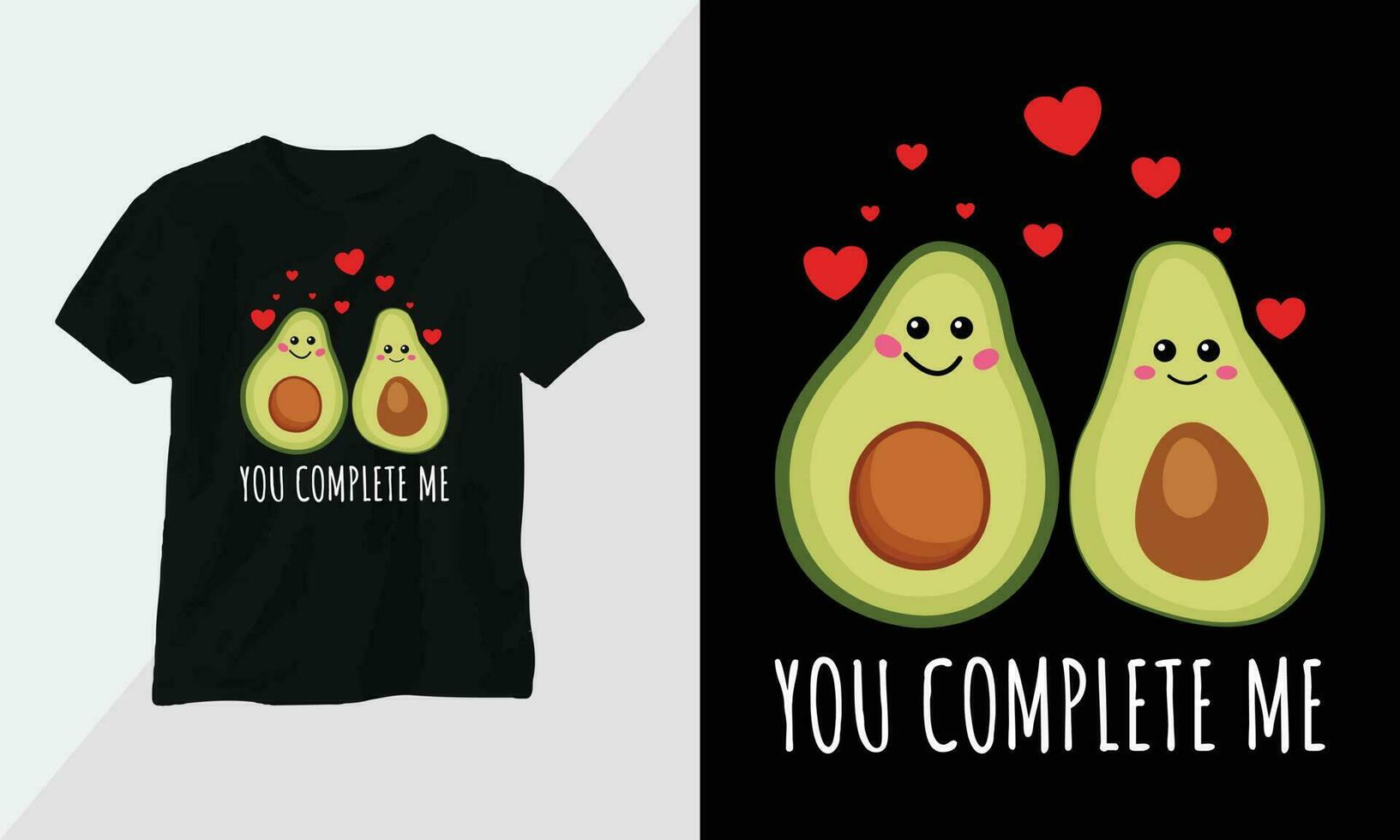 Funny Avocado tshirt design concept Apparel design Cartoon typography vector