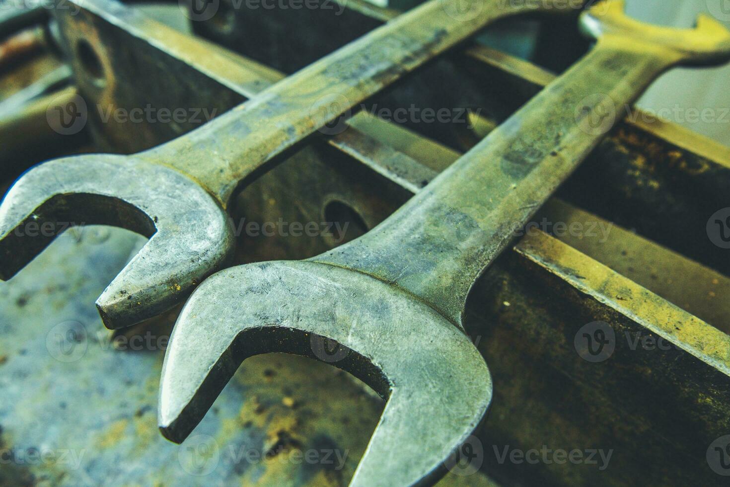 Dirty Wrenches Closeup photo