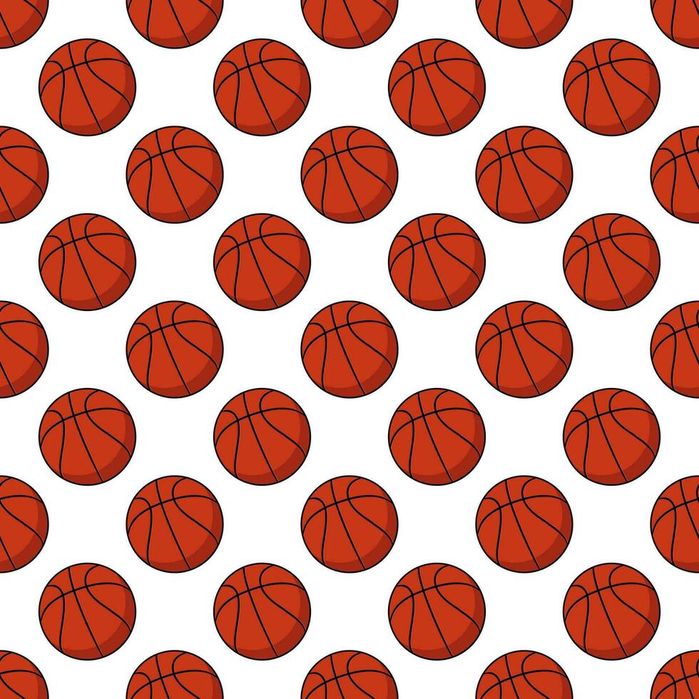 baloncesto sin costura modelo pelota vector bufanda aislado repetir fondo de pantalla loseta antecedentes.