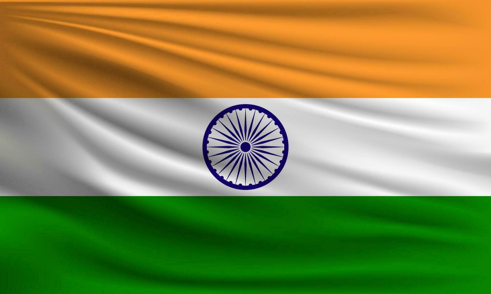 Vector flag of India