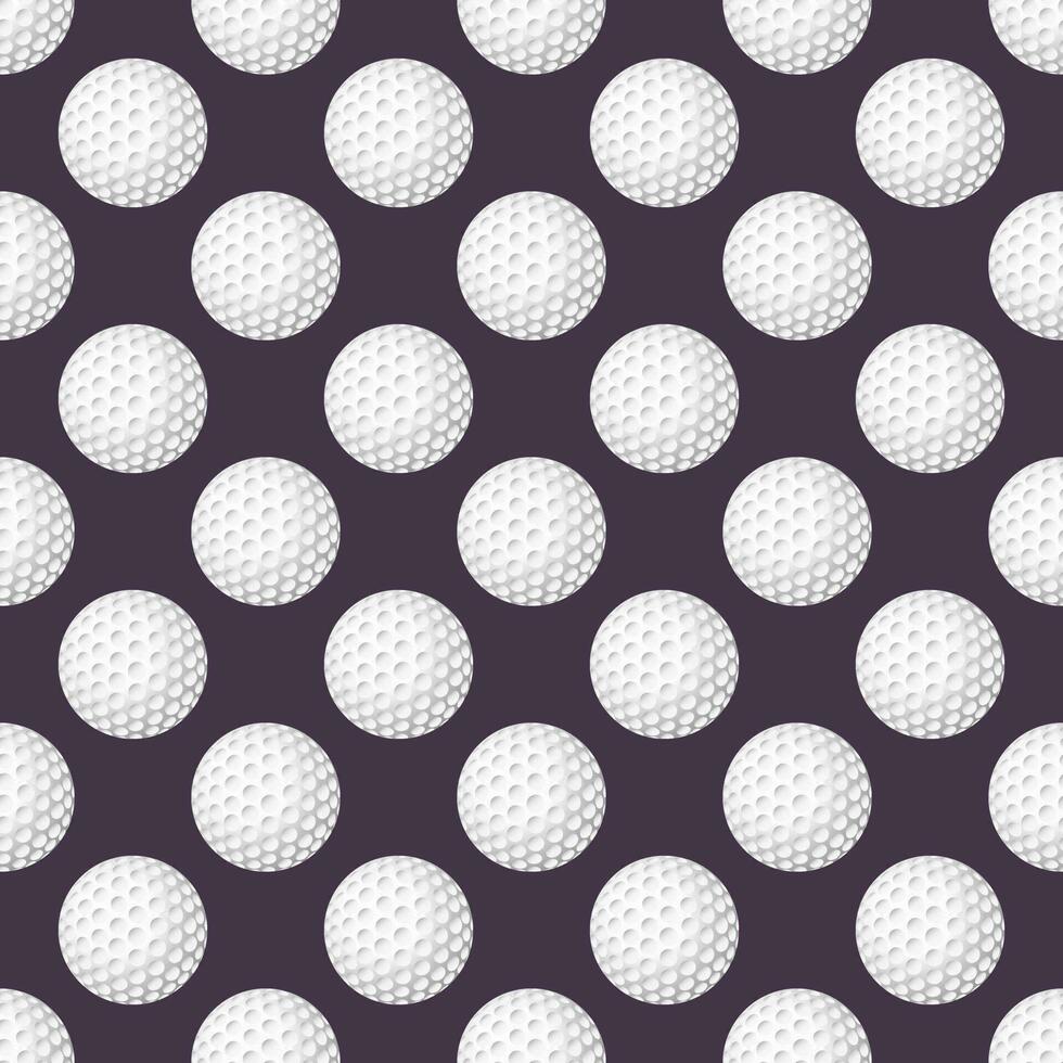 golf pelotas sin costura modelo en un antecedentes. vector