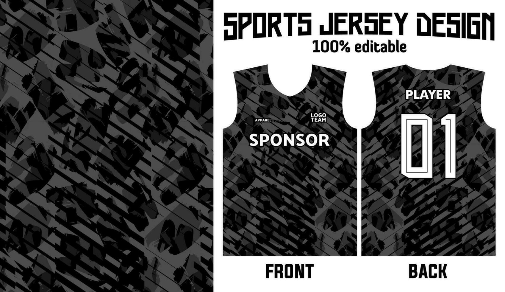 jersey design abstract pattern for sport uniform vector