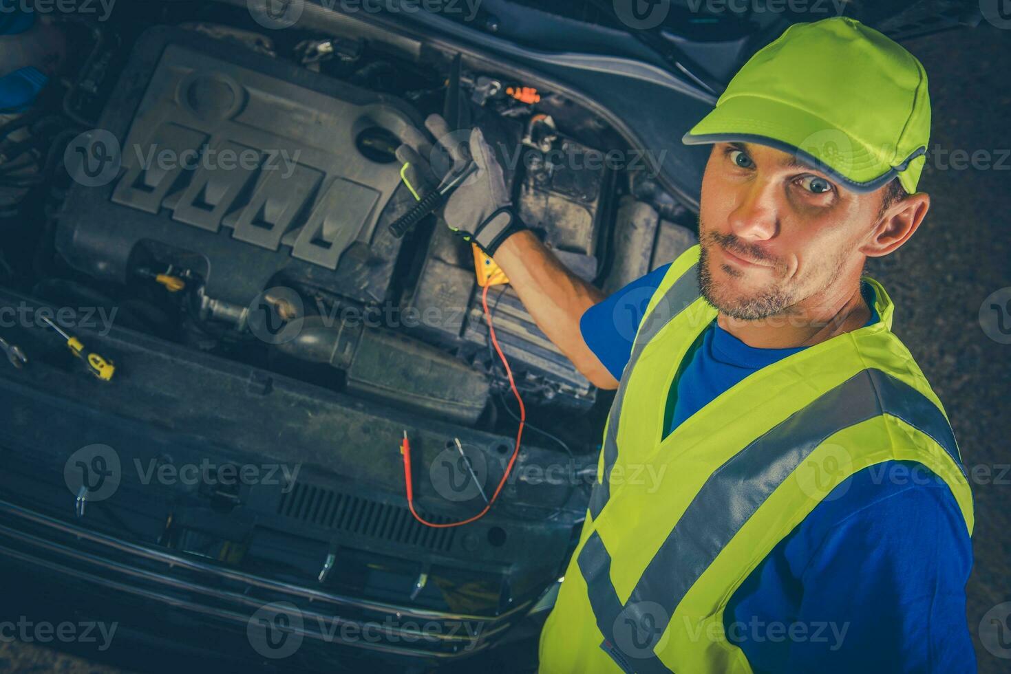 Satisfied Car Mechanic photo
