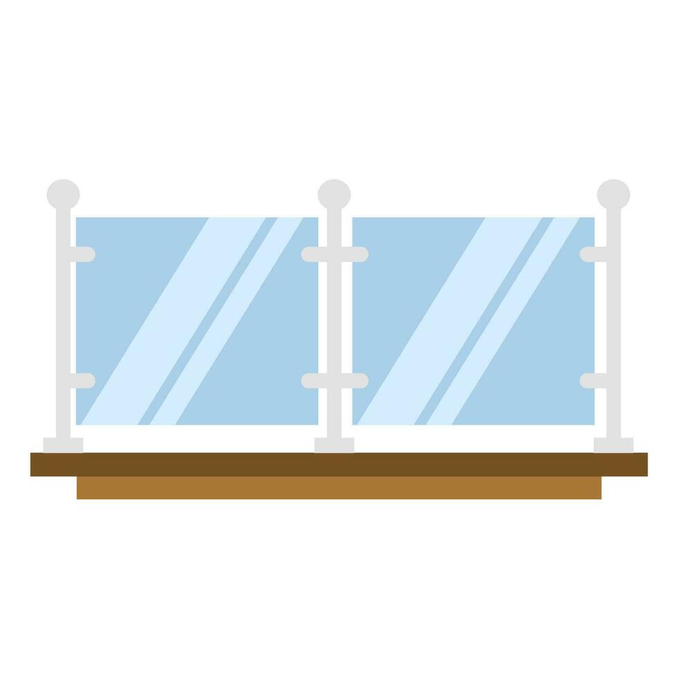 balcony railing vector illustrations