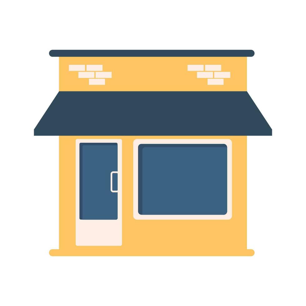supermarket building illustration vector