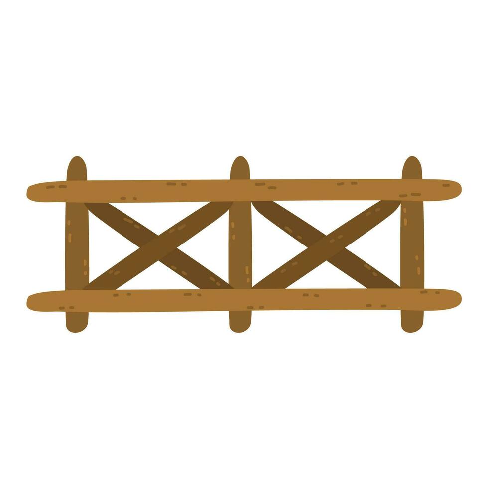 house wood fencing vector