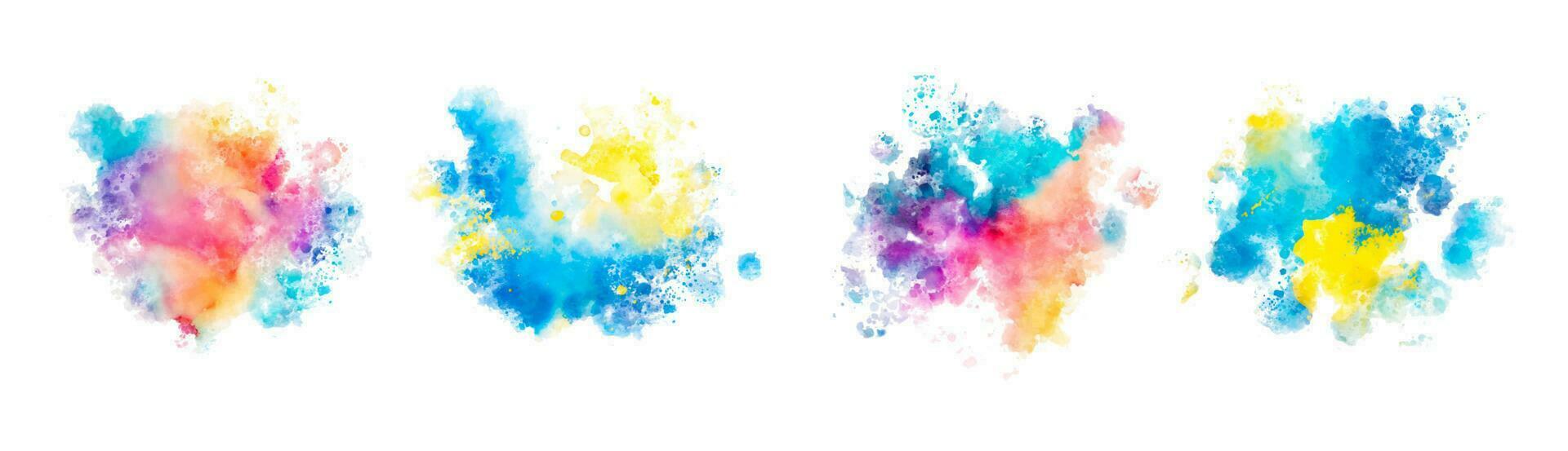 watercolor vector stains, background for title and logo