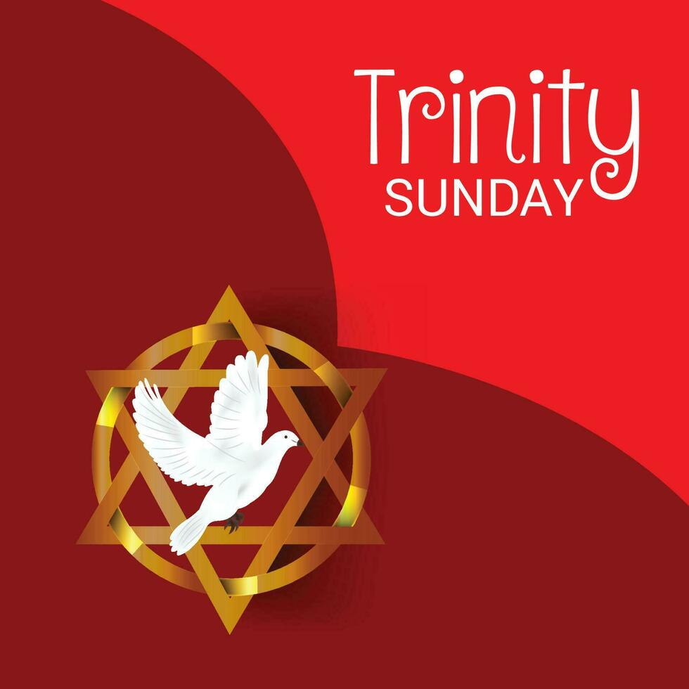 Vector illustration of a Background for Trinity Sunday.