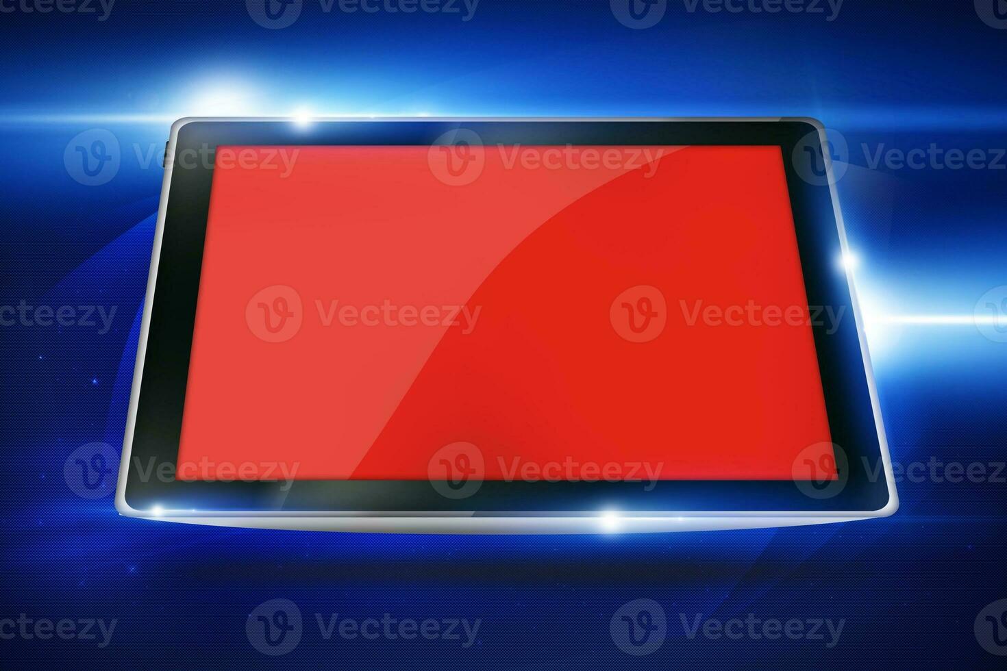 Tablet on Cool Blue photo