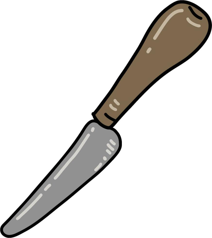 Knife for eating vector