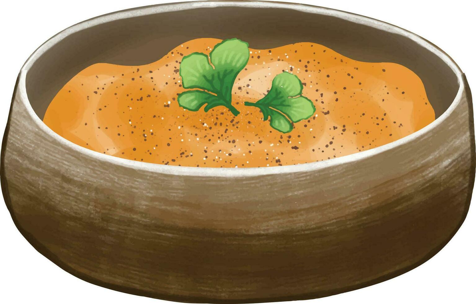 soup ready to eat vector