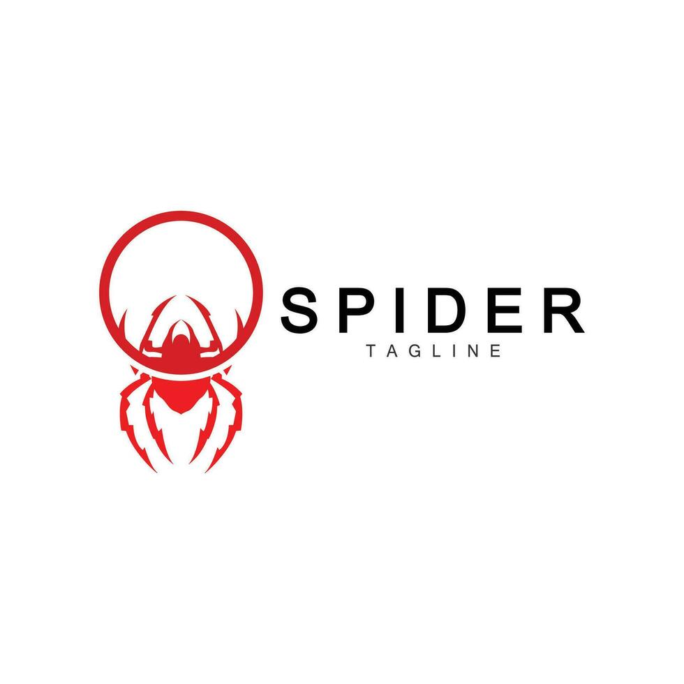 araña logo, insecto animal vector, minimalista diseño símbolo ilustración silueta vector