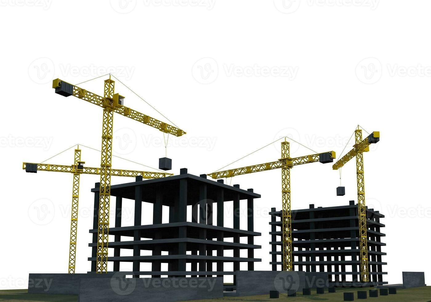 Construction site Isolated photo