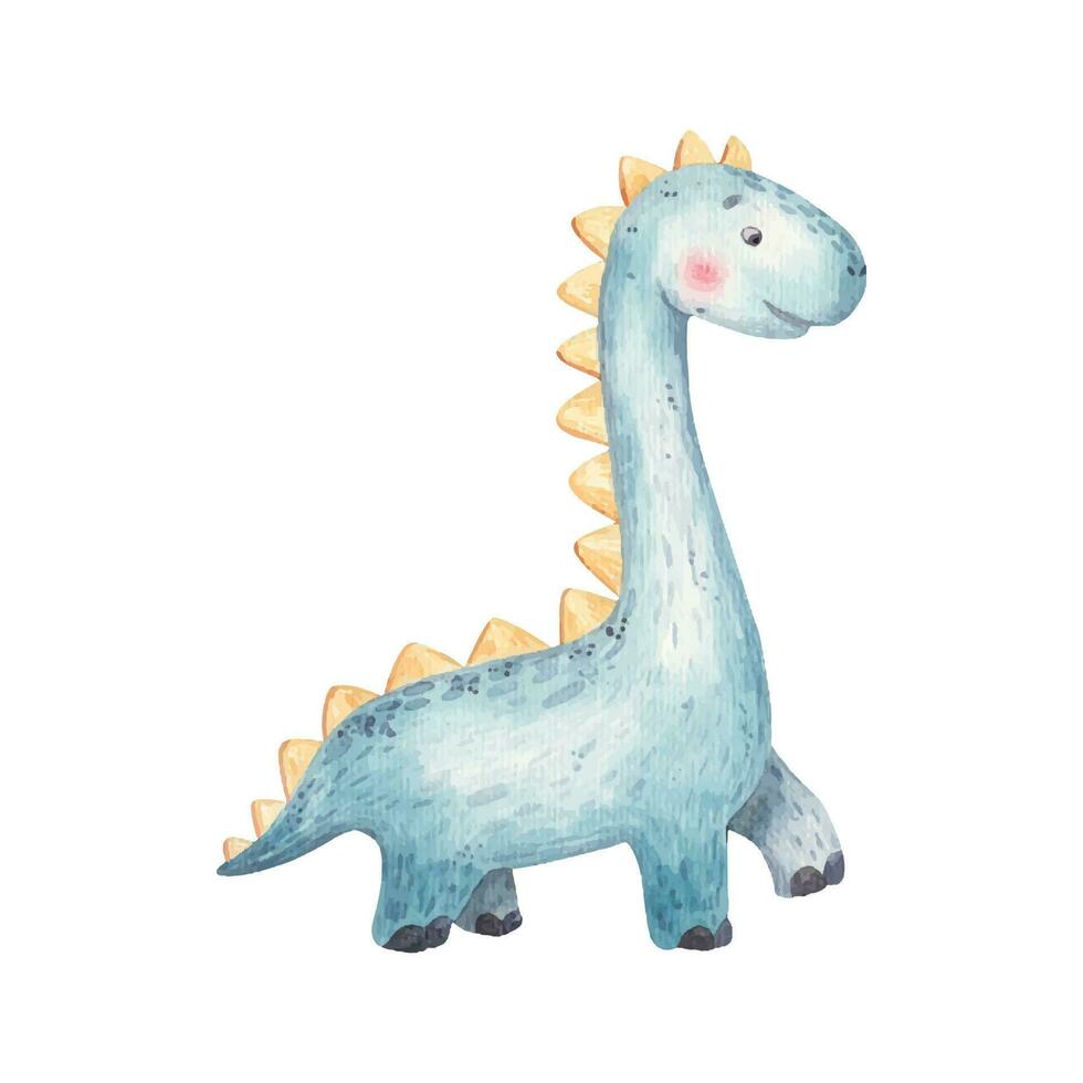 dino. Dinosaur elements isolated on white background vector