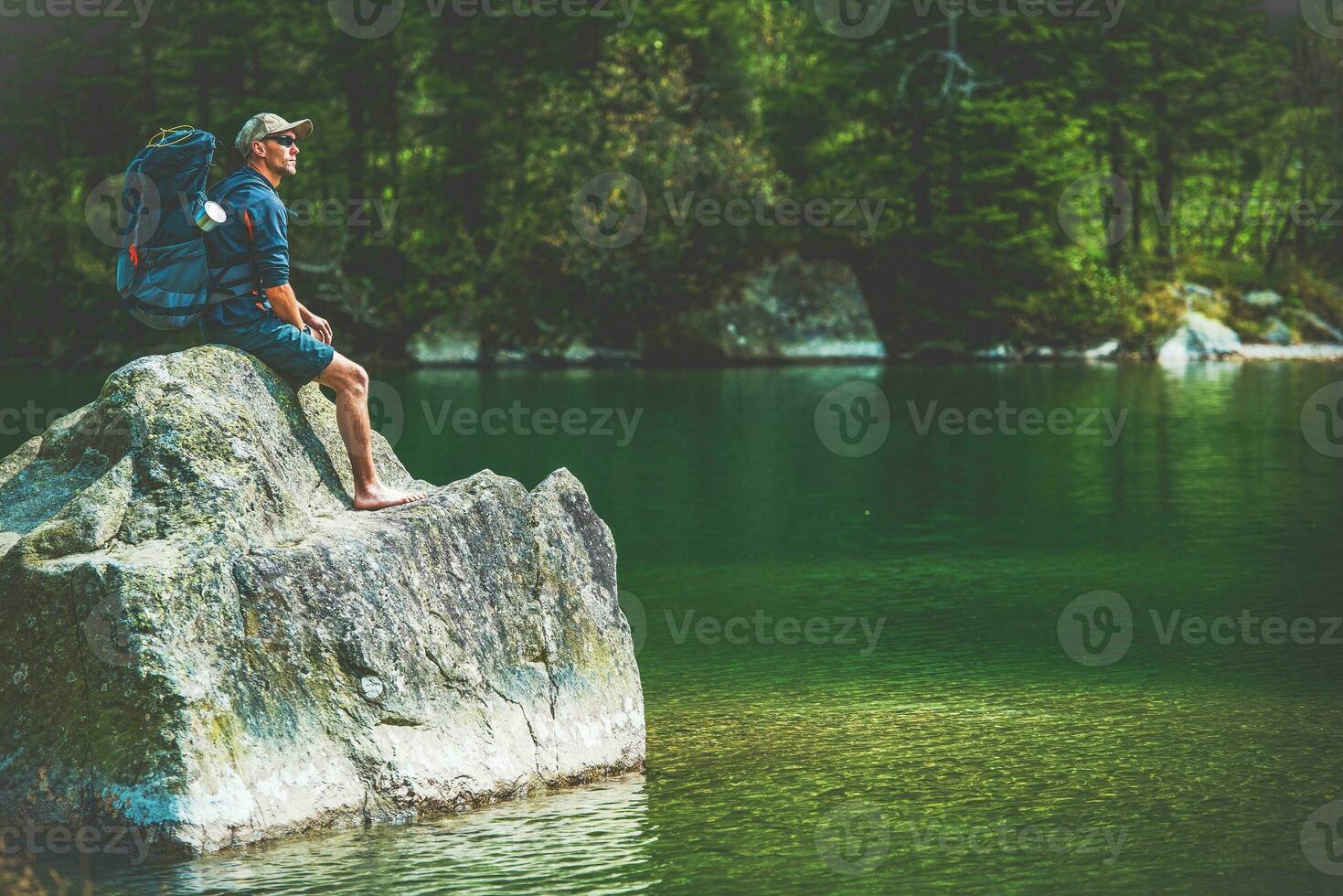 Traveling Men on the Rock photo