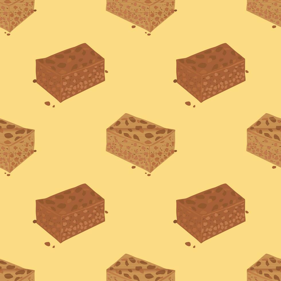 Brownies wallpaper, dessert drawing, food patterns, pattern wallpaper, Vector