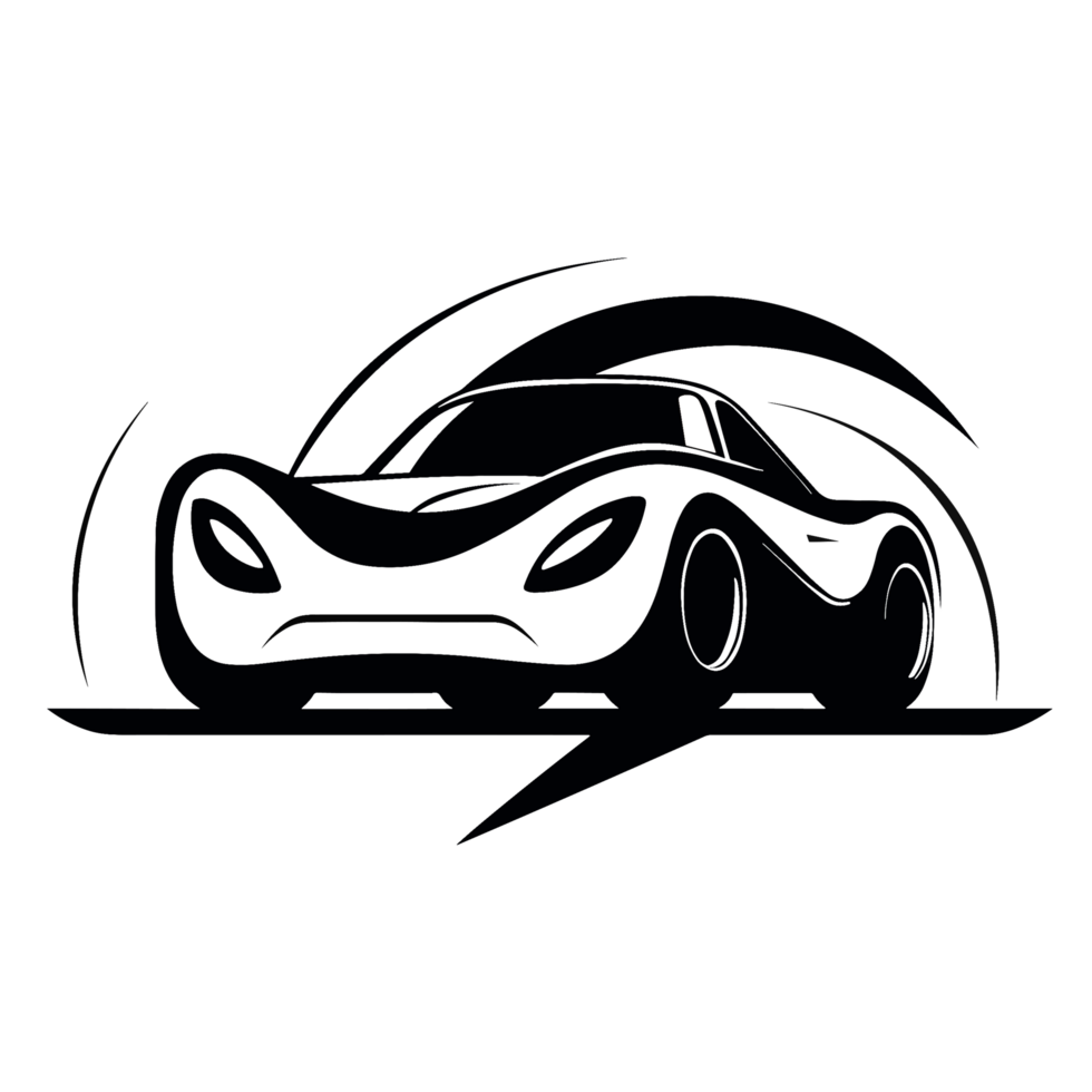 Beautiful Car Silhouette - png