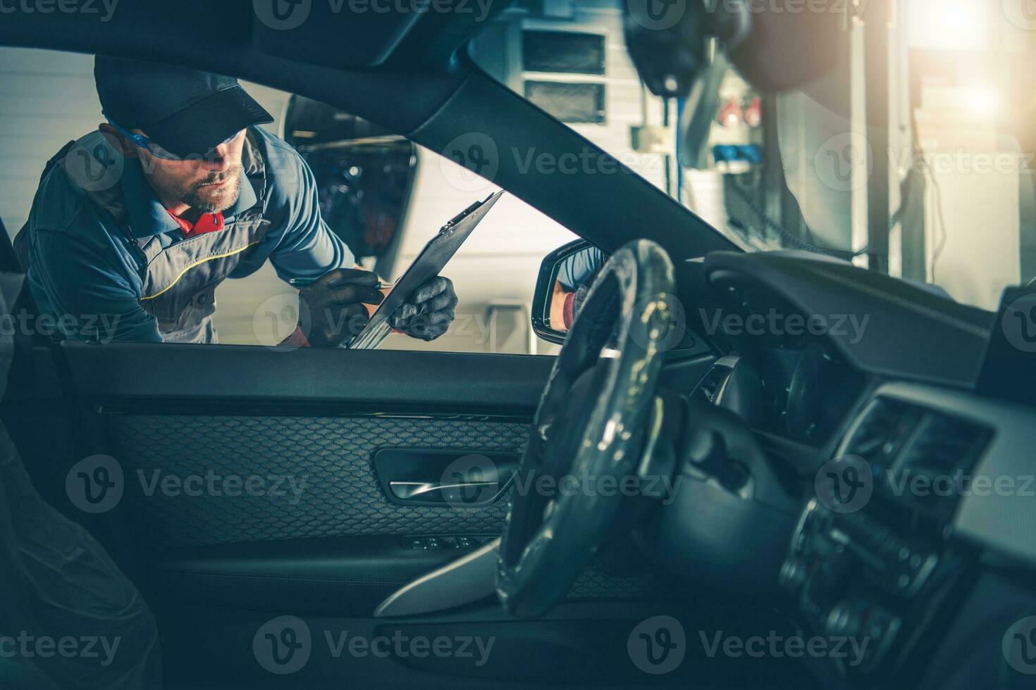 Auto Service Worker Inspection photo