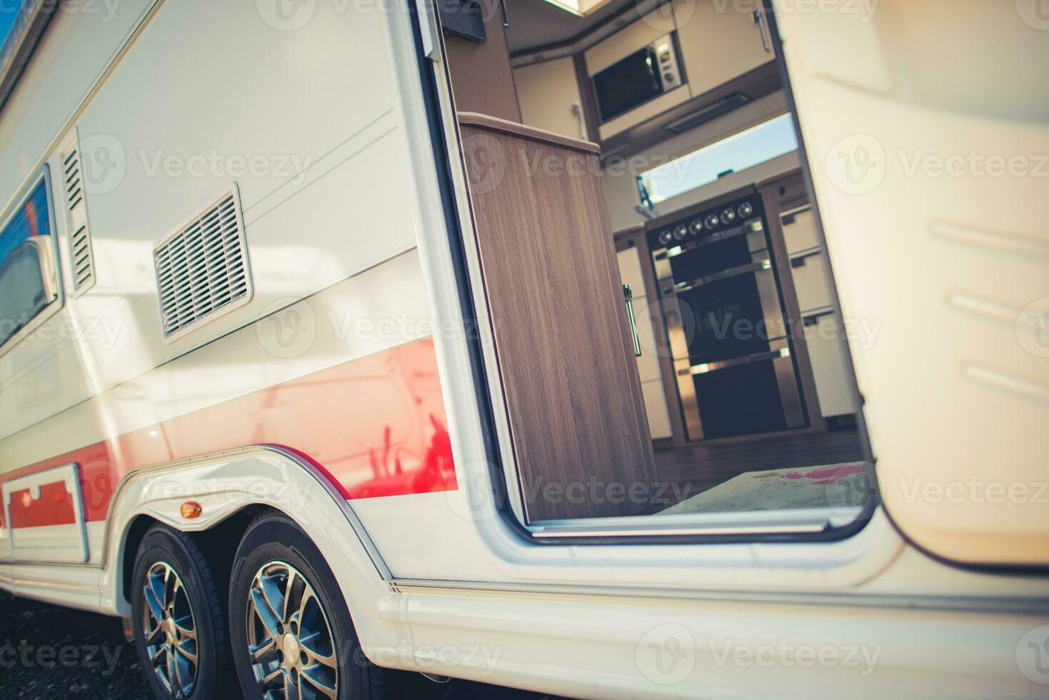 Modern Travel Trailer Camping photo