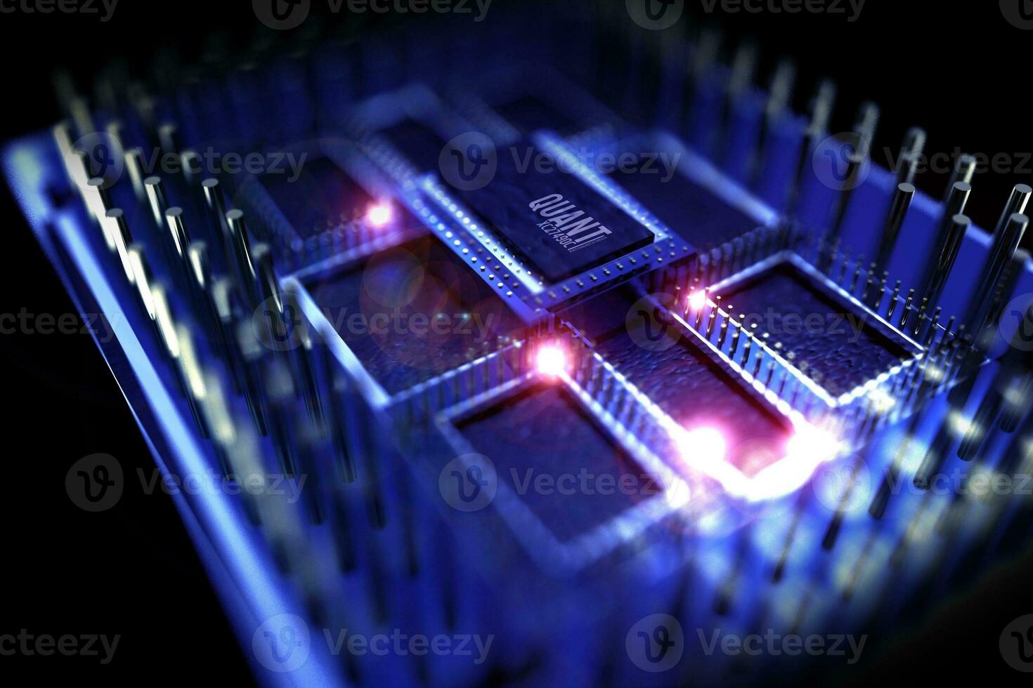 Quantum Processor Close-up photo