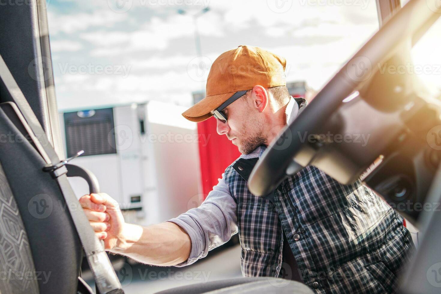 Driver Living Semi Truck photo