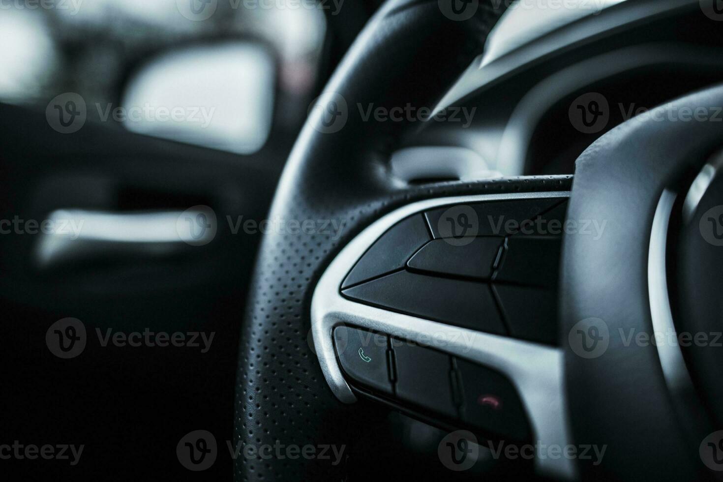 Modern Car Steering Wheel photo