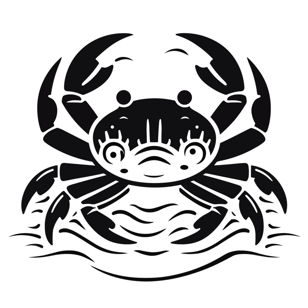 Sea Crab Silhouette - png