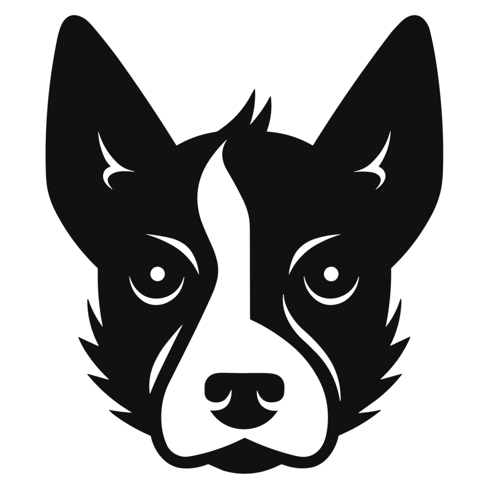 Beautiful Dog Silhouette - png