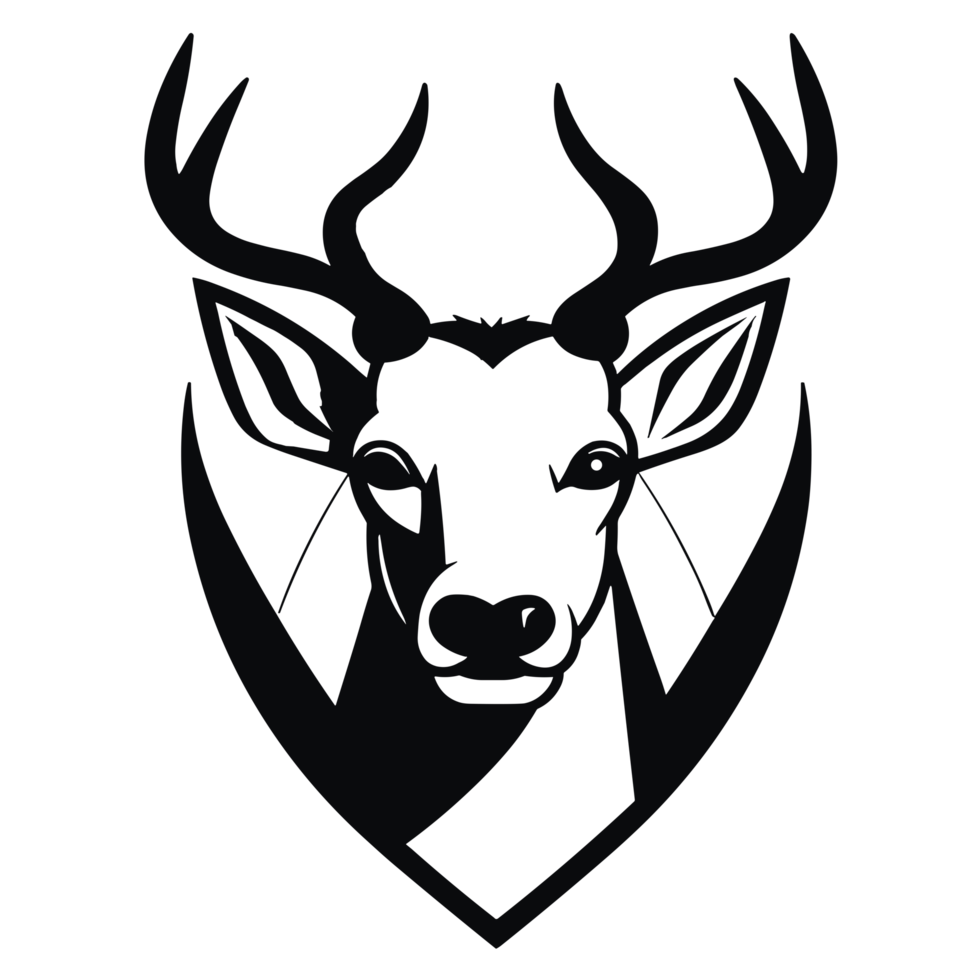 Beautiful Deer Silhouette - png