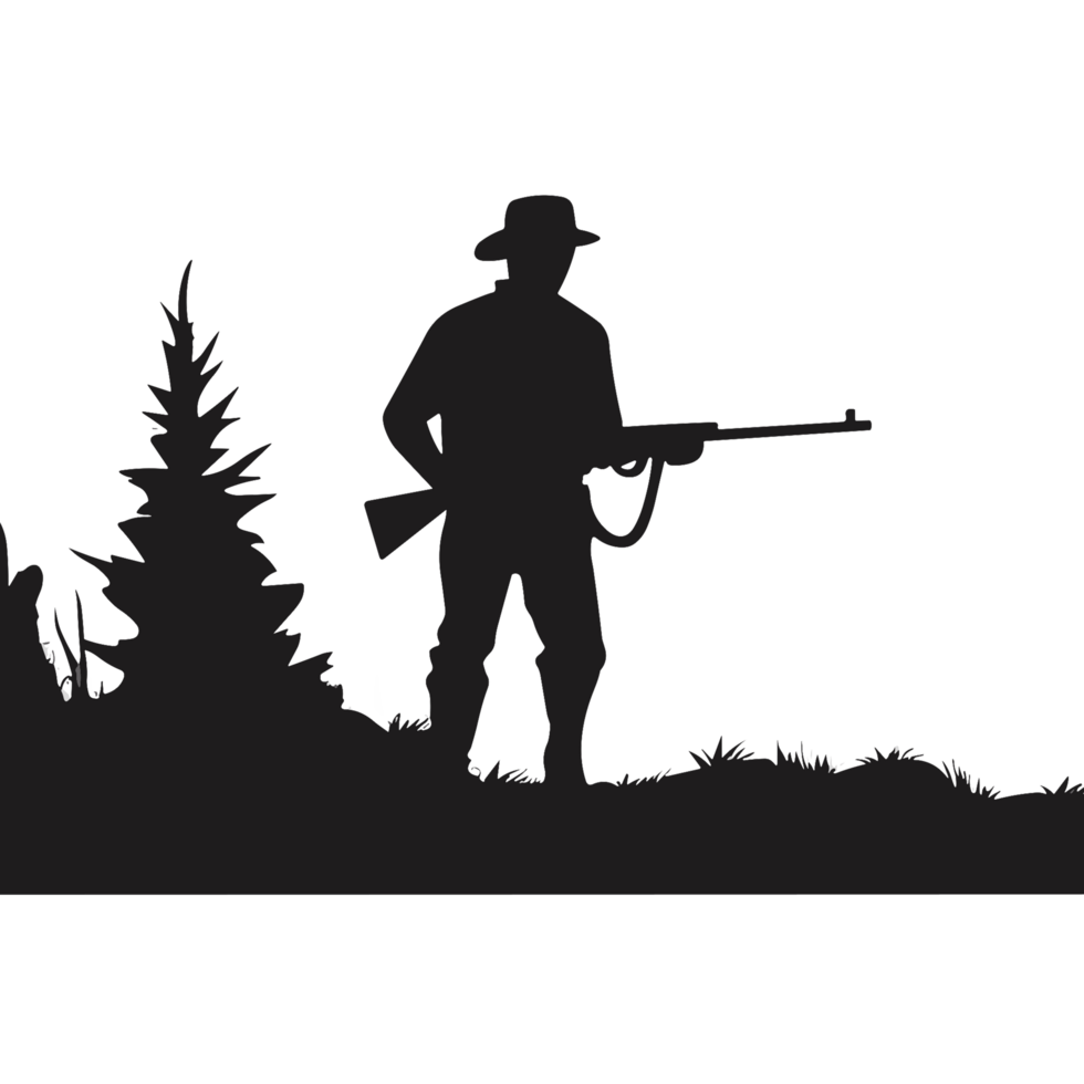Beautiful Deer Silhouette - png