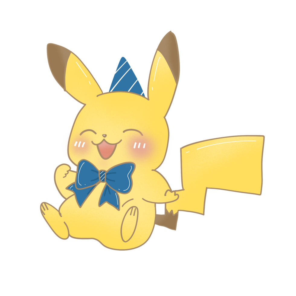 Pikachu va a fiesta png