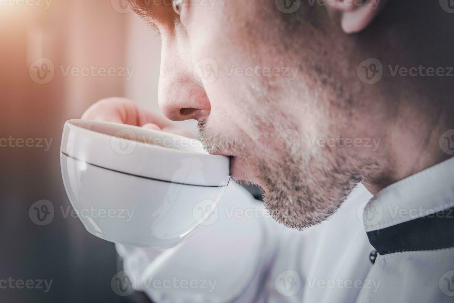 Men with Cup of Coffee photo
