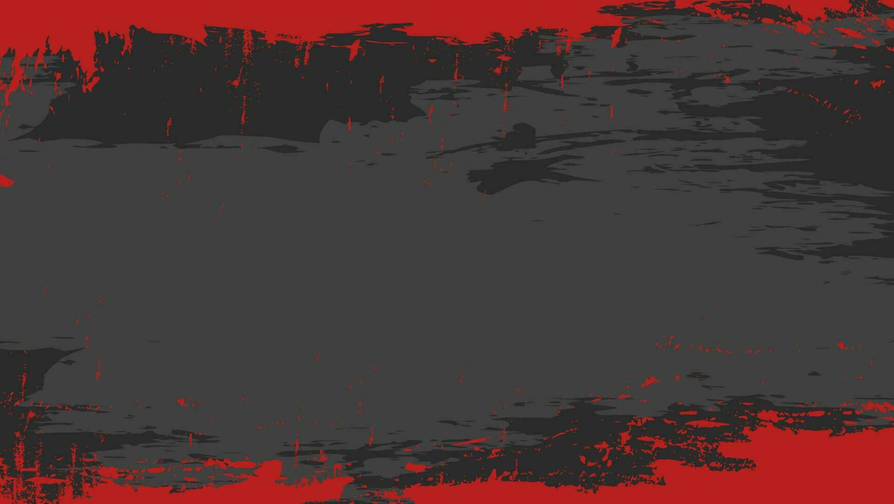 Abstract Red Frame Grunge Texture Design In Black Background vector