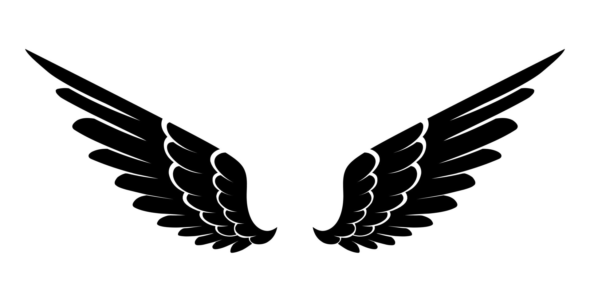 vector silhouette angel wings logo 24634078 Vector Art at Vecteezy