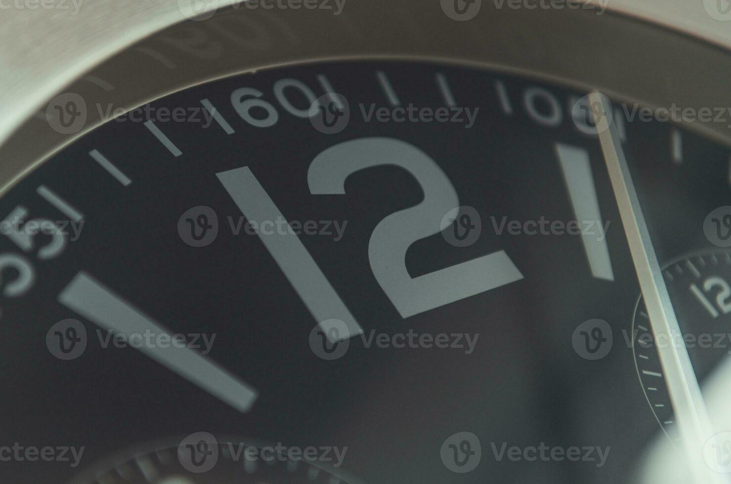 Twelve O'Clock Wall Clock Time photo