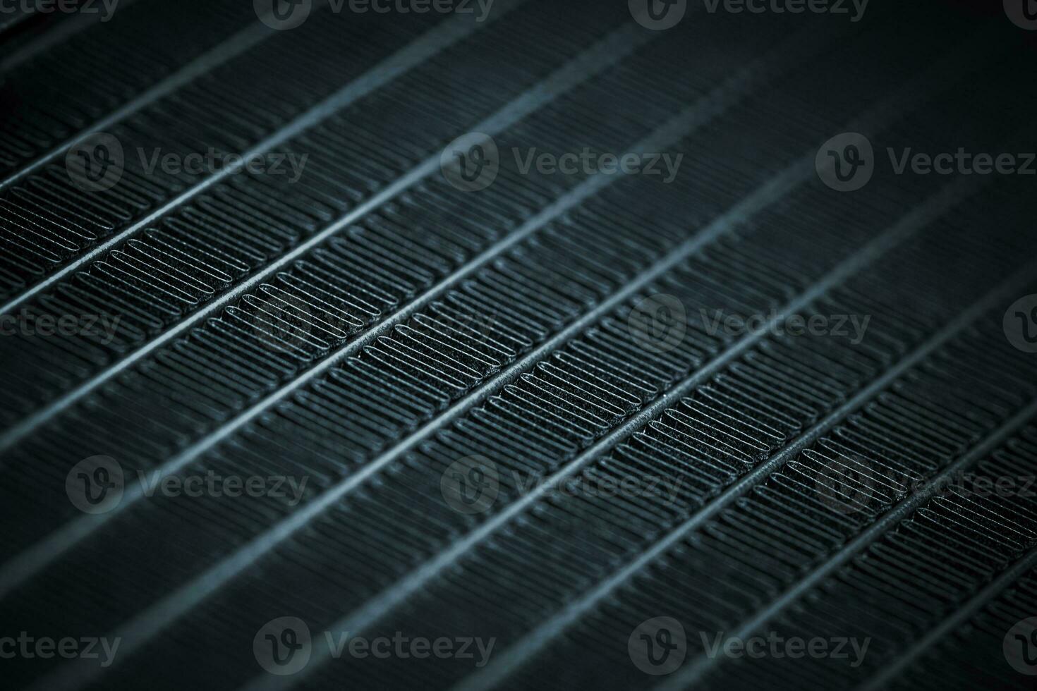 Computer CPU Cooling Radiators Close Up photo