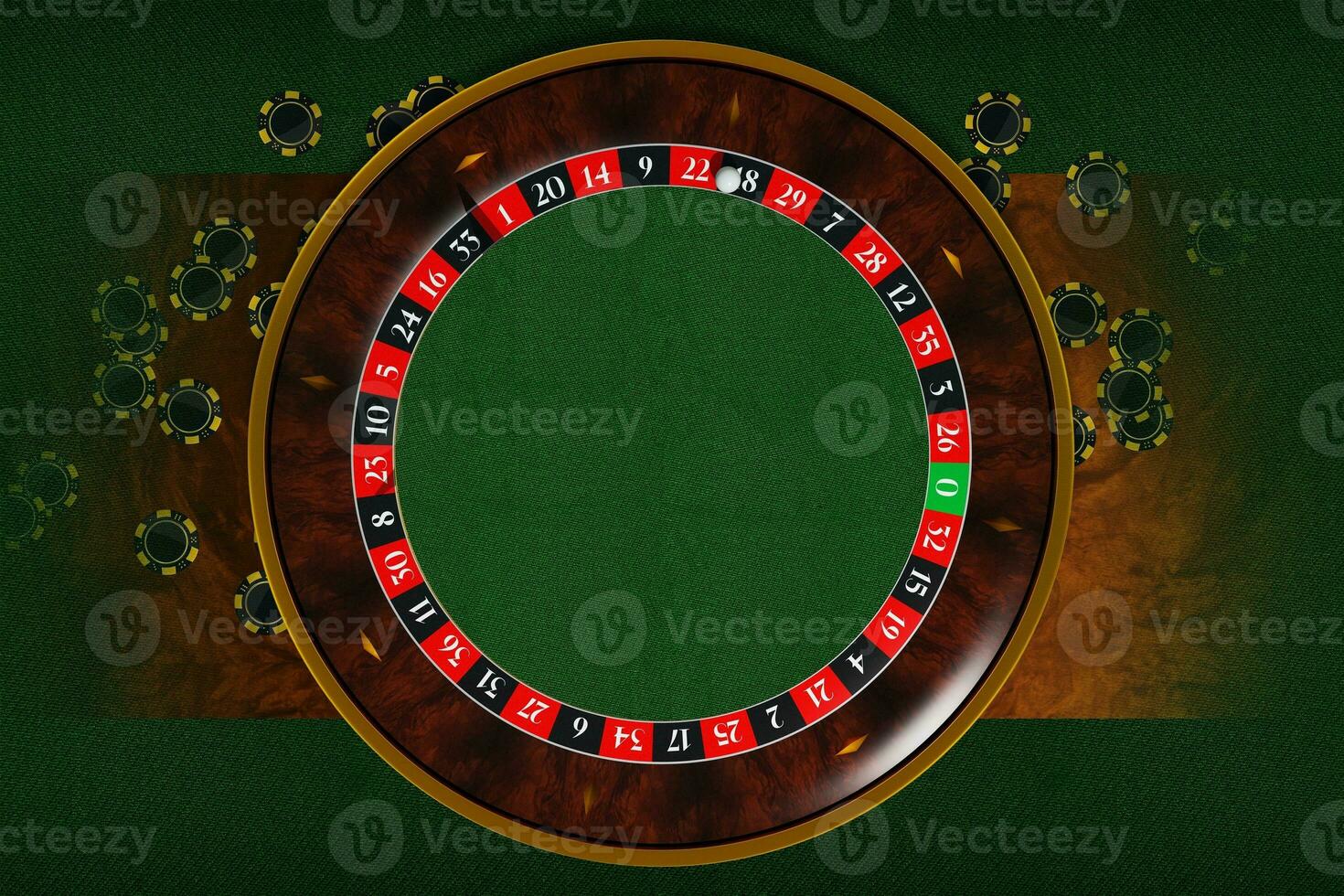 Copy Space Roulette Wheel photo