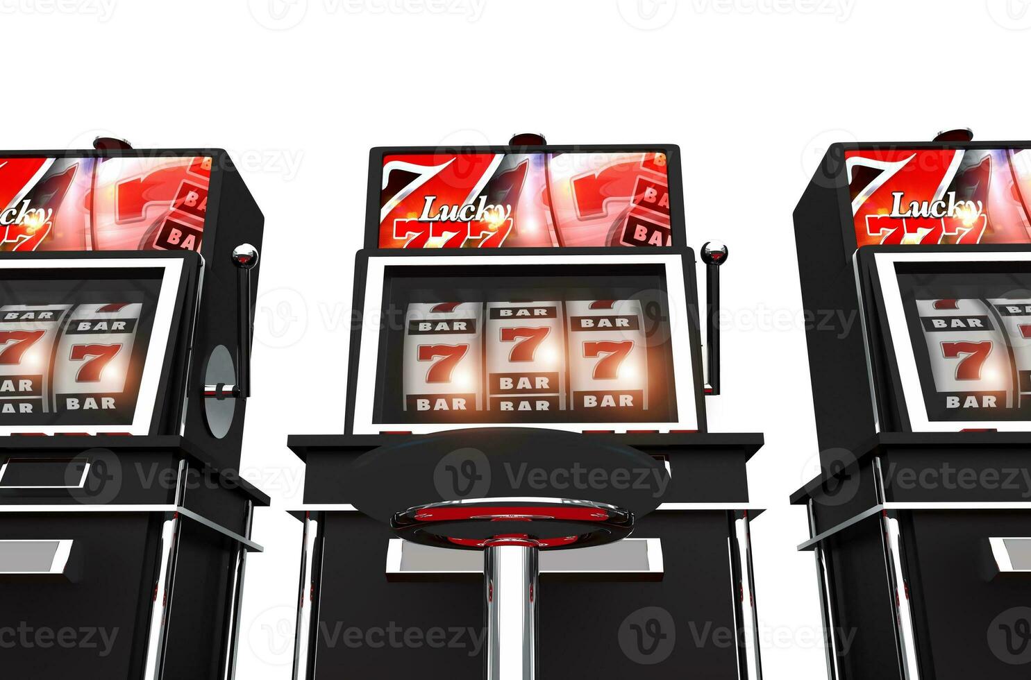 Isolated Slot Machines photo