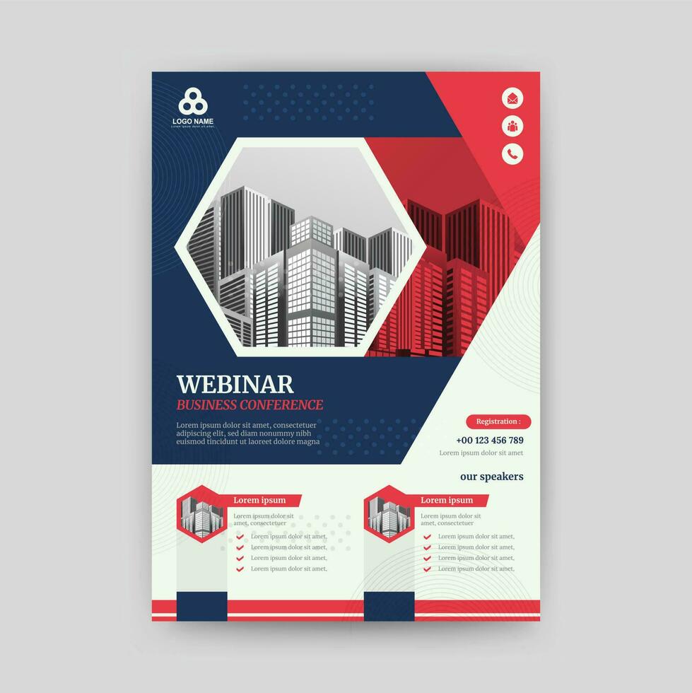 Flyer design template. Brochure layout, cover design annual report, magazine, poster, flyer in A4 with geometric shapes. vector