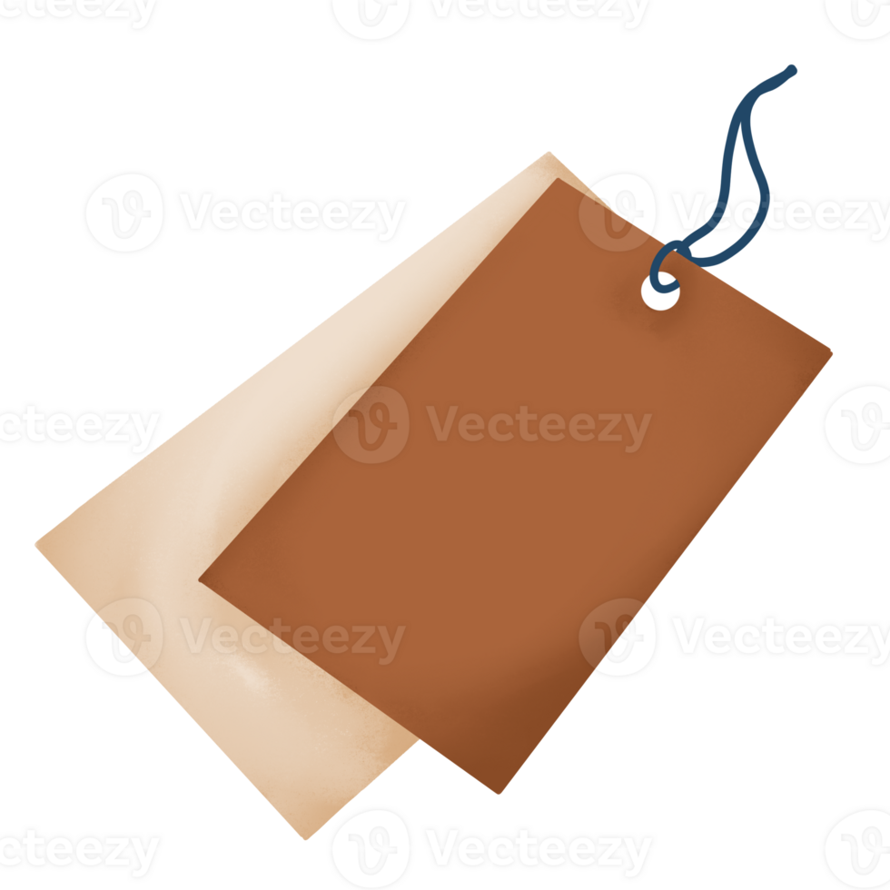 cute price tag hand painted with soft colors png