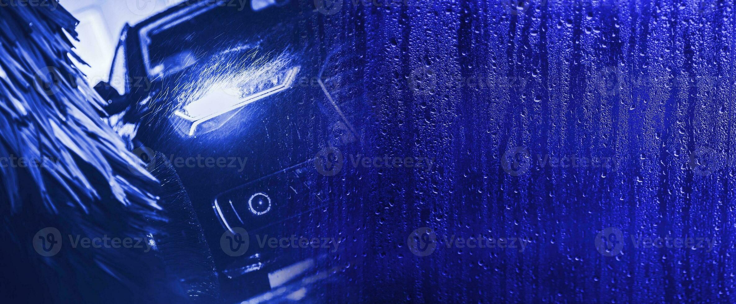 Washing Car Banner Background photo