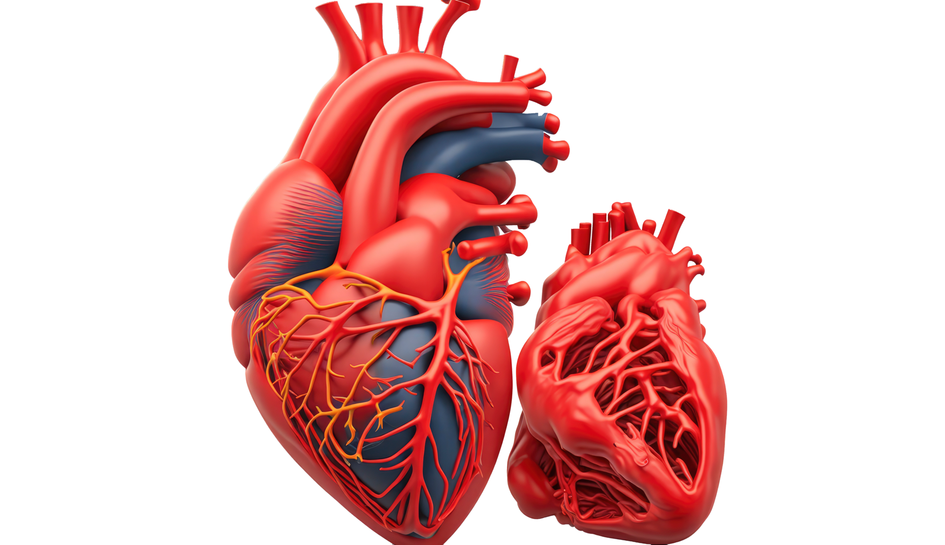 Human Heart, Internal Organ, Heart Shape, Human Heart isolated on ...