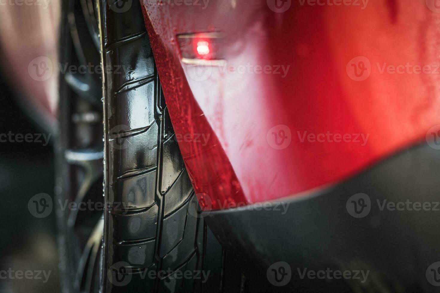 Car Tires on Wet Pavement 24635681 Stock Photo at Vecteezy