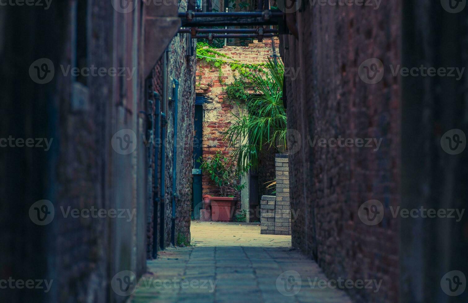 Narrow Italian Sidewalk photo