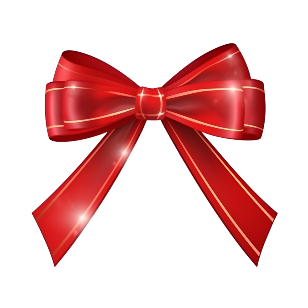 Red Bow Transparent Clip Art Image​