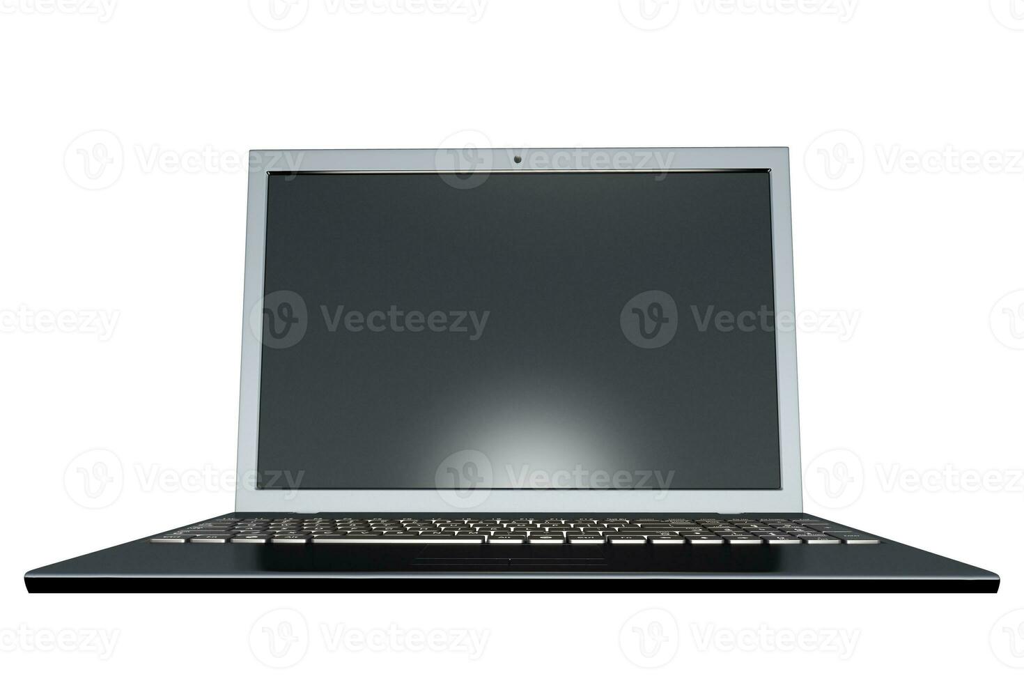Modern Laptop Computer 3D Illustration photo