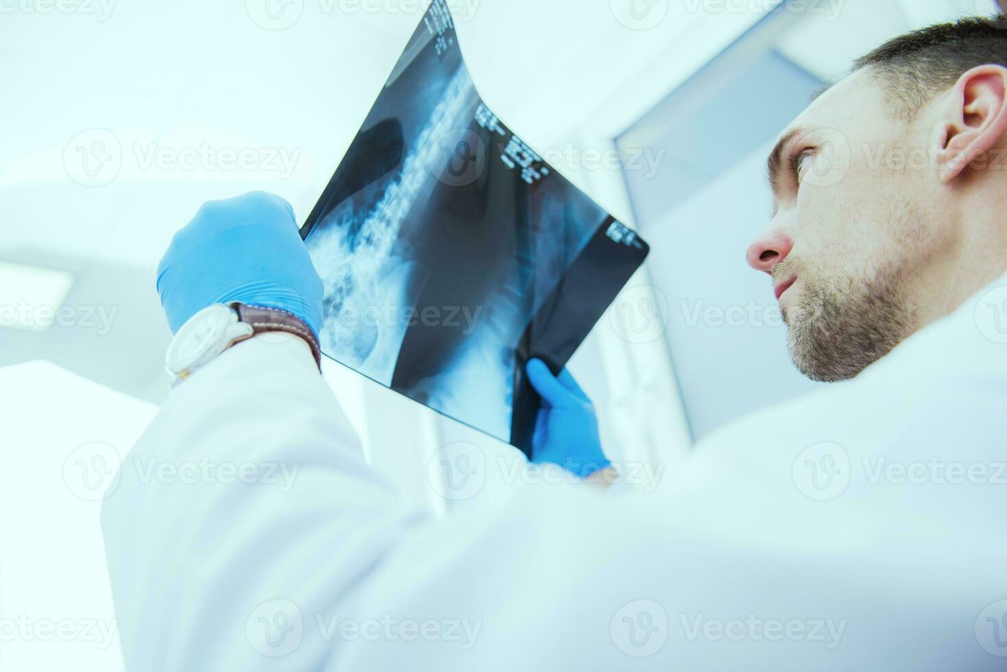 Doctor Checking Xray Results photo