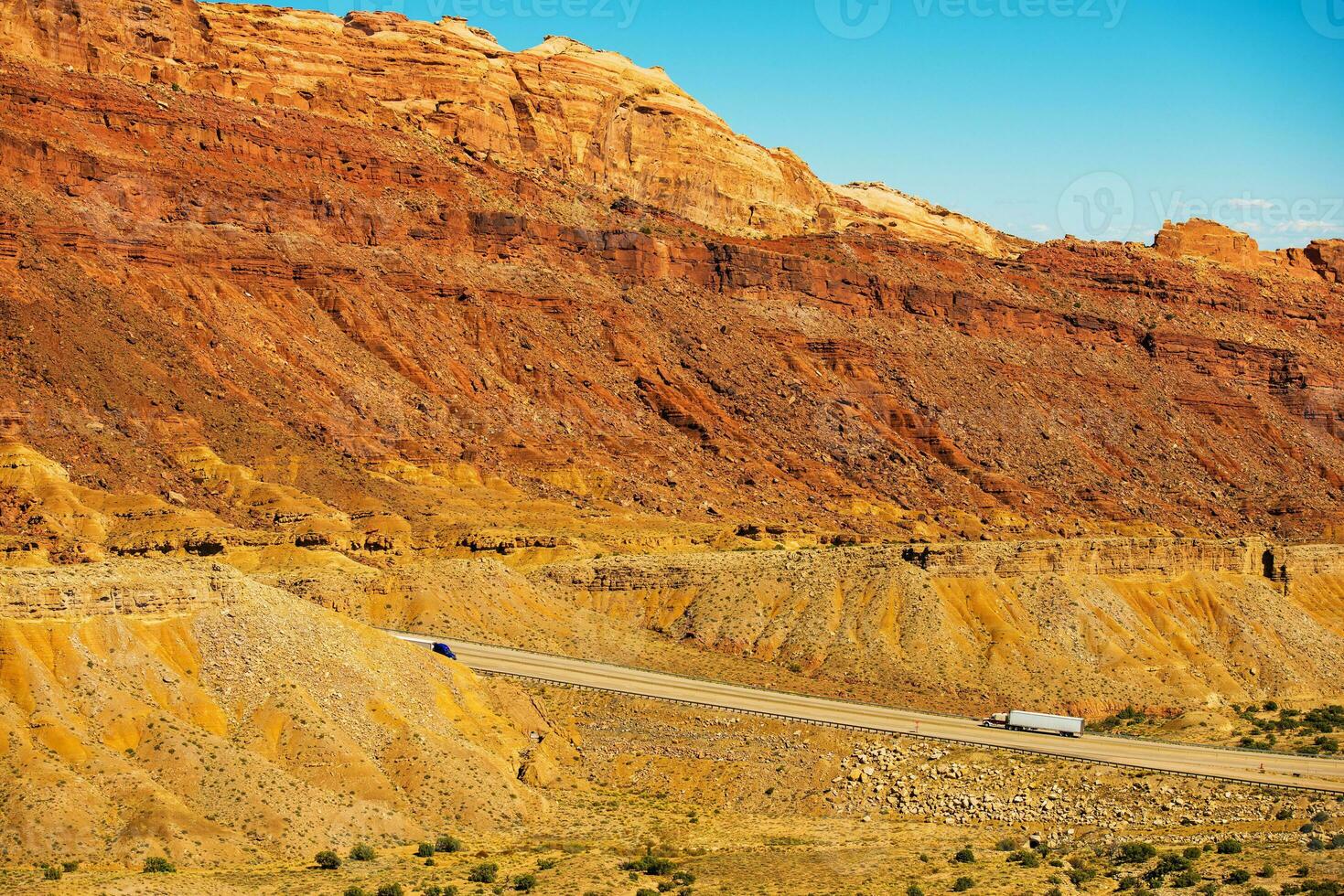 camiones en el Utah autopista foto