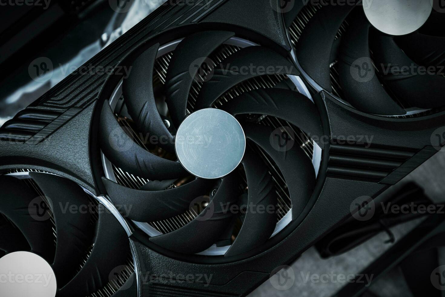 Powerful Desktop Computer Cooling System Fans photo