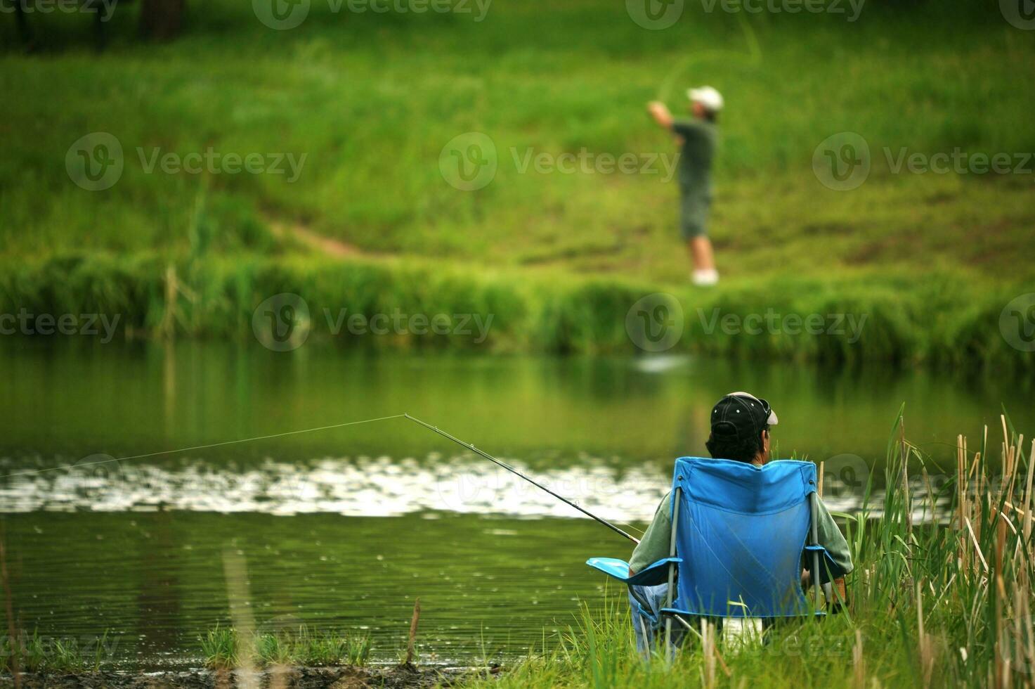 Fishing on the pond fishing photo